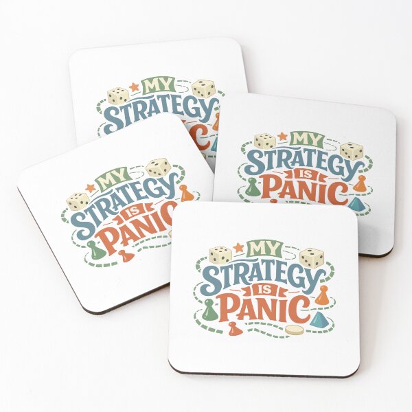 Item preview, My Strategy Is Panic Funny Gift for Gamers, Board Game Fans & Students designed and sold by stylishdzign.