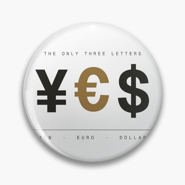 Item preview, YES Currency Symbols Minimalist Finance T-Shirt — Light Version designed and sold by TheOddPrints.