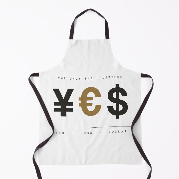 Item preview, YES Currency Symbols Minimalist Finance T-Shirt — Light Version designed and sold by TheOddPrints.