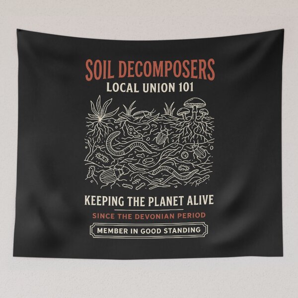 Item preview, Soil Decomposers - Cottagecore Gardening Science Humor designed and sold by SplashTastic.