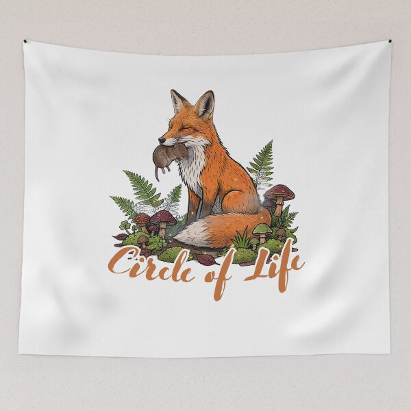 Item preview, Circle of Life Fox and Mouse Dark Cottagecore Forest Shirt Goblincore designed and sold by Neurospicy Trolls.