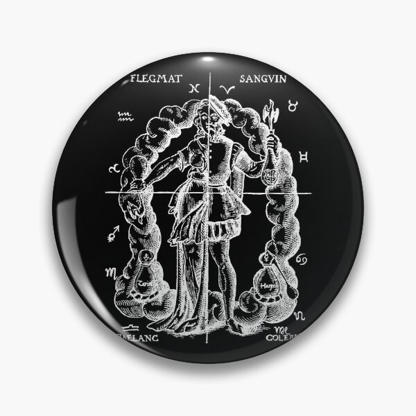 Item preview, Early Woodcut Medical History Theory of Four Humors designed and sold by Pixelchicken.
