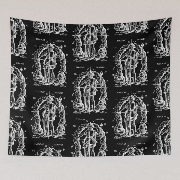 Item preview, Early Woodcut Medical History Theory of Four Humors designed and sold by Pixelchicken.