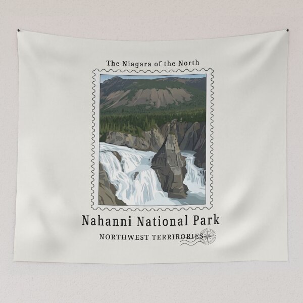 Item preview, Nahanni National Park Northwest Territories Travel Stamp  designed and sold by VoglR.