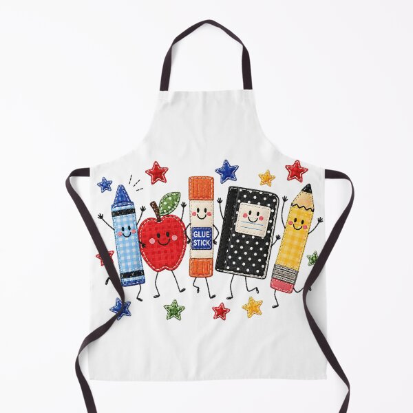 Item preview, Cute School Supplies Apple Pencil Crayon Teacher Classroom T-Shirt designed and sold by yerdhalo.