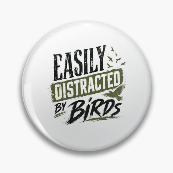 Item preview, Easily Distracted By Birds Birdwatcher Ornithologist designed and sold by RetroMini2026.