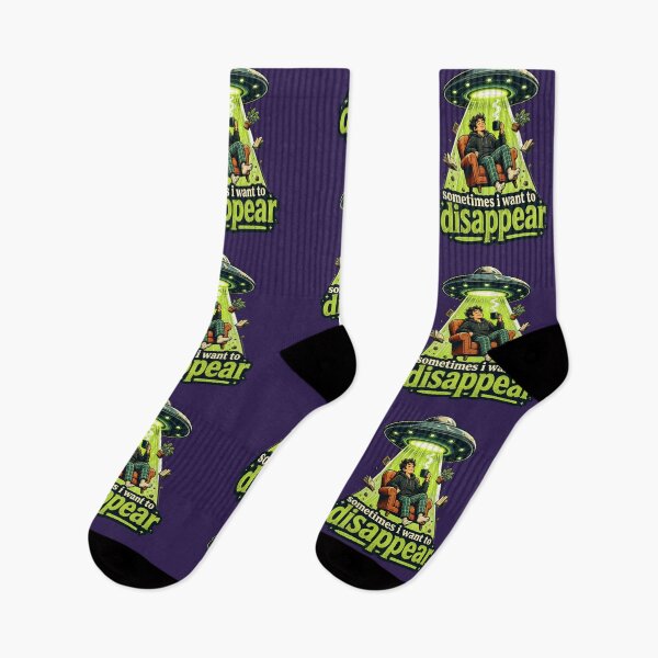 Item preview, Sometimes I Want to Disappear - Funny Introvert Alien Abduction designed and sold by HeeShirt.