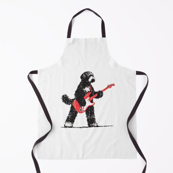 Item preview, Funny Bernedoodle Playing Guitar Design for Dog Lovers designed and sold by Catsi-Nook-Art.