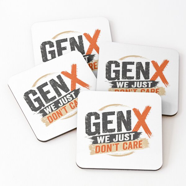 Item preview, Gen X We Just Don't Care Generation X Attitude Humor designed and sold by RetroMini2026.