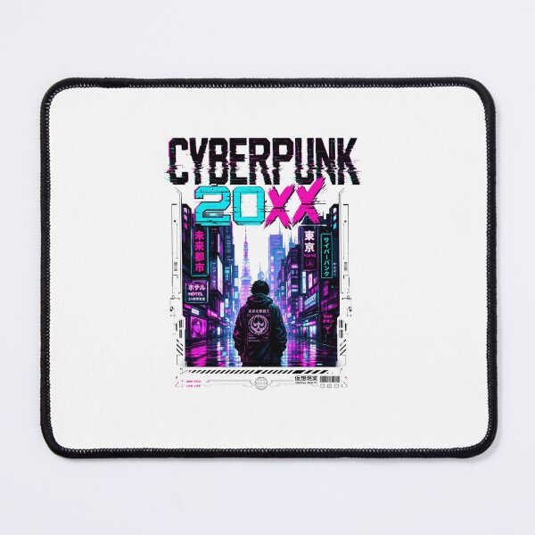 Item preview, Cyberpunk 20XX – Neon Tokyo Street – Glitch Kanji Art – Futuristic Cyber Aesthetic designed and sold by bobscraze.