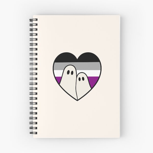 Item preview, Asexual Ghost – Halloween LGBTQ Pride Heart designed and sold by Cannaxes Studio.