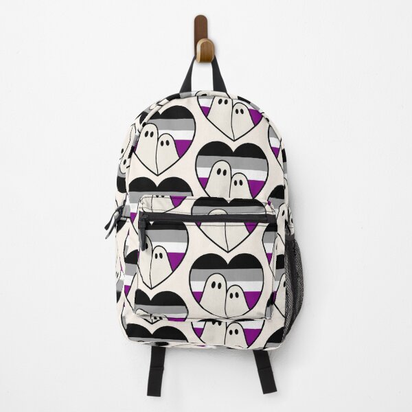Item preview, Asexual Ghost – Halloween LGBTQ Pride Heart designed and sold by Cannaxes Studio.