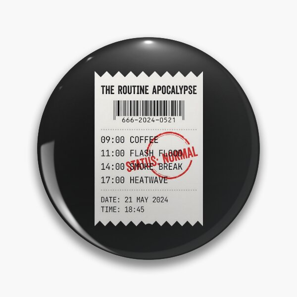 Item preview, Daily Schedule Receipt - Dystopian Humor Dark Academia designed and sold by SplashTastic.