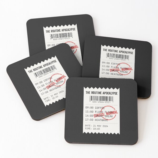Item preview, Daily Schedule Receipt - Dystopian Humor Dark Academia designed and sold by SplashTastic.