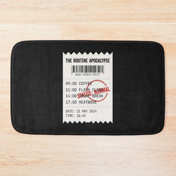 Item preview, Daily Schedule Receipt - Dystopian Humor Dark Academia designed and sold by SplashTastic.