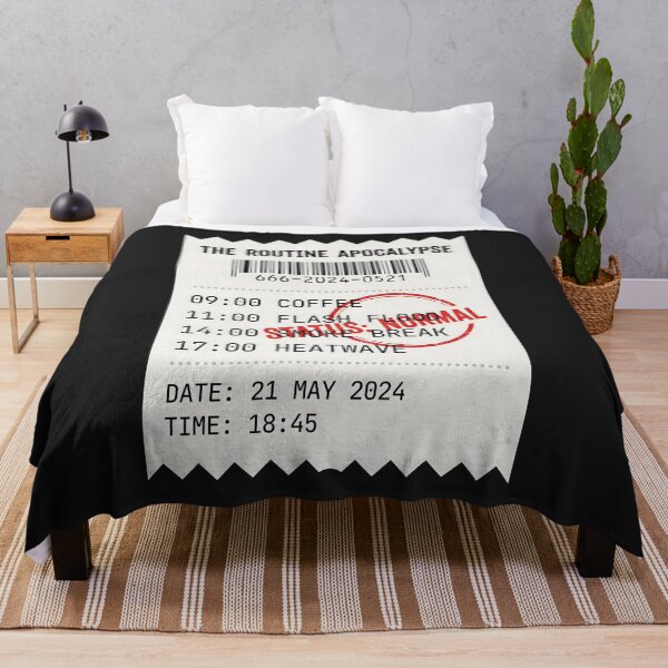 Item preview, Daily Schedule Receipt - Dystopian Humor Dark Academia designed and sold by SplashTastic.