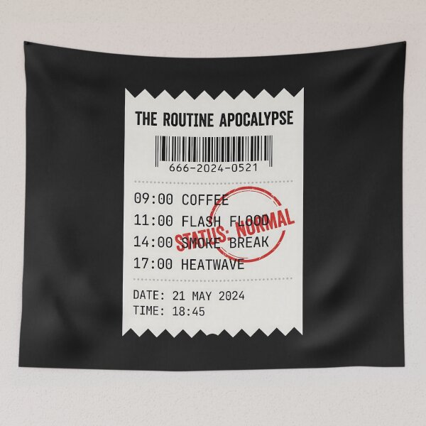 Item preview, Daily Schedule Receipt - Dystopian Humor Dark Academia designed and sold by SplashTastic.