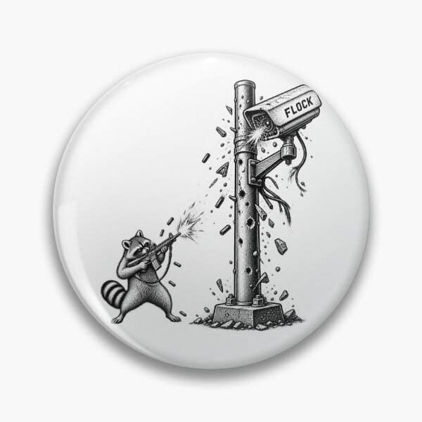 Item preview, Anti-Flock Raccoon - Anti Surveillance Camera Rebel Meme designed and sold by will freed18.