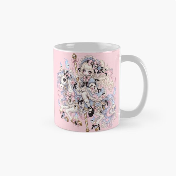 Item preview, Cracked Carousel Doll | Creepy Cute Pastel Gothic Sticker Art designed and sold by DmaarGroup.