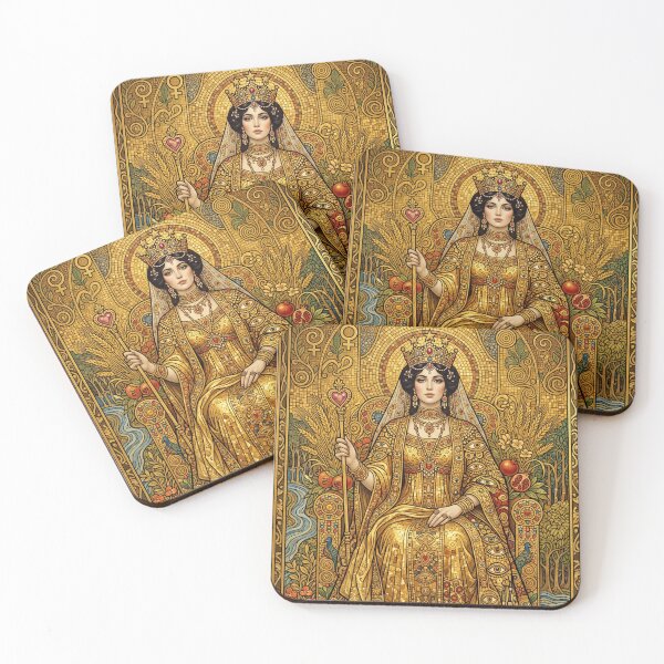 Item preview, III The Empress Tarot Card Golden Phase Art Nouveau designed and sold by Ada’s Mystic Atelier .