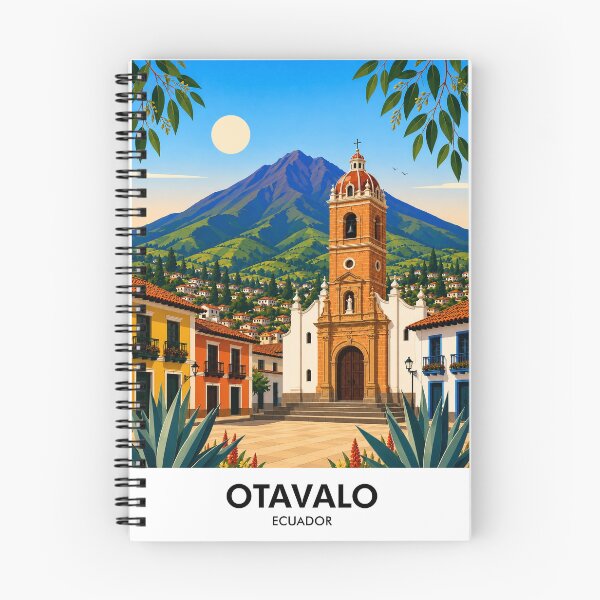 Item preview, Otavalo Retro Travel Print designed and sold by HomeLivingCo.