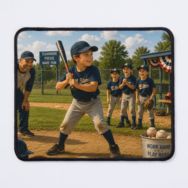 Item preview, Vintage Youth Baseball Batter designed and sold by PuzzlingRooster.