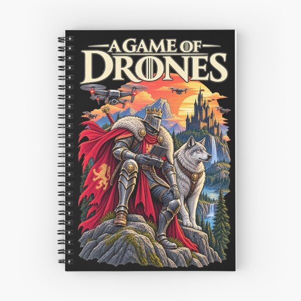 Item preview, A Game of Drones Knight and Wolf designed and sold by Lombardino.