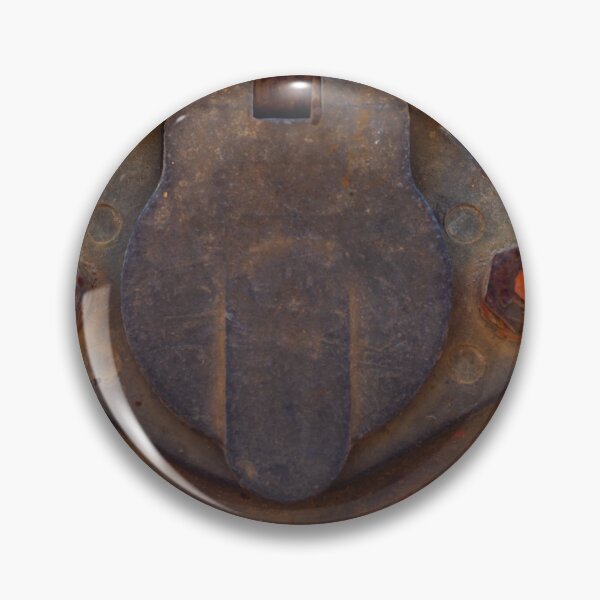 Item preview, Rusty Metal Latch On Orange Painted Trailer Door With Peeling Paint And Weathered Texture designed and sold by Nmallia.