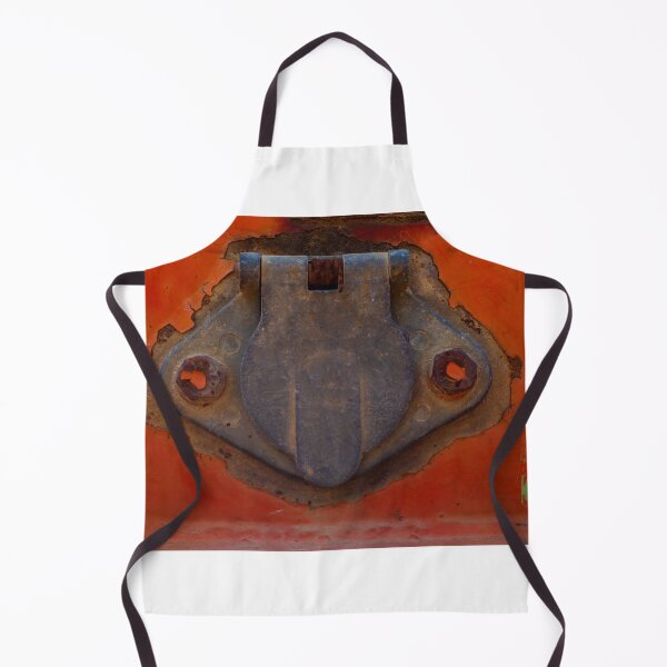 Item preview, Rusty Metal Latch On Orange Painted Trailer Door With Peeling Paint And Weathered Texture designed and sold by Nmallia.