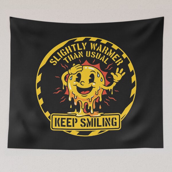 Item preview, Slightly Warmer Than Usual - Vintage Rubber Hose Climate Humor designed and sold by SplashTastic.