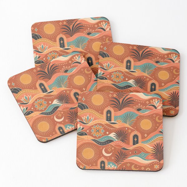 Item preview, Boho Desert Sun and Moon Pattern designed and sold by TheNightsCrest.