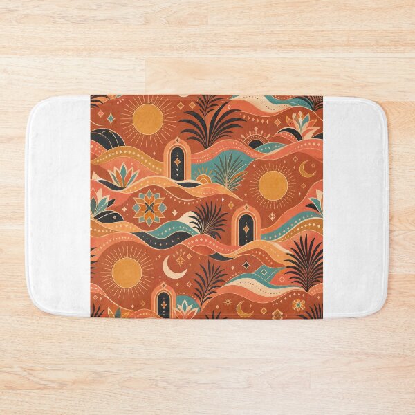 Item preview, Boho Desert Sun and Moon Pattern designed and sold by TheNightsCrest.