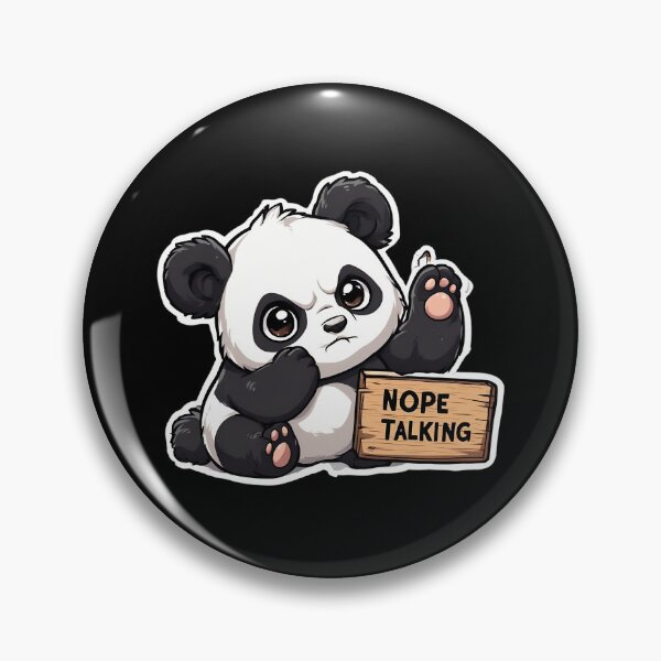 Item preview, Nope Not Talking Panda designed and sold by Radhestore.