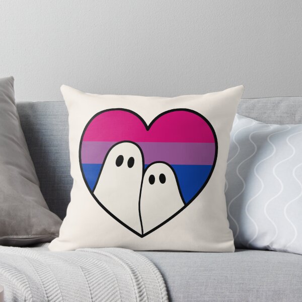 Item preview, Bisexual Ghost Couple – Halloween LGBTQ Pride Heart designed and sold by Cannaxes Studio.