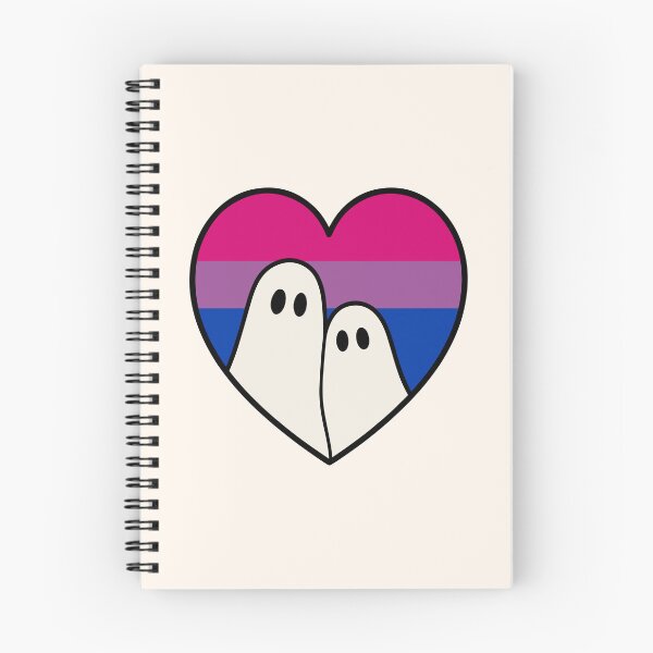 Item preview, Bisexual Ghost Couple – Halloween LGBTQ Pride Heart designed and sold by Cannaxes Studio.