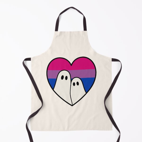Item preview, Bisexual Ghost Couple – Halloween LGBTQ Pride Heart designed and sold by Cannaxes Studio.