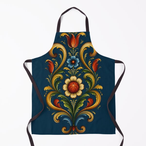 Item preview, Norwegian Blue Telemark Rosemaling ,Rosemaling Blue and Red designed and sold by Owneysweet.