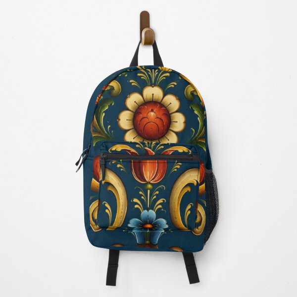 Item preview, Norwegian Blue Telemark Rosemaling ,Rosemaling Blue and Red  designed and sold by Owneysweet.