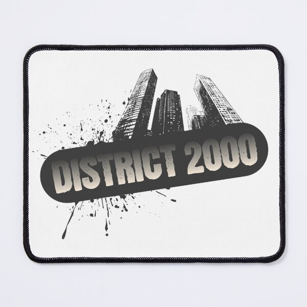 Item preview, District 2000 Y2K Frutiger Metro Urban Cityscape Dark Grunge Banner designed and sold by Pics'Elle Creations.