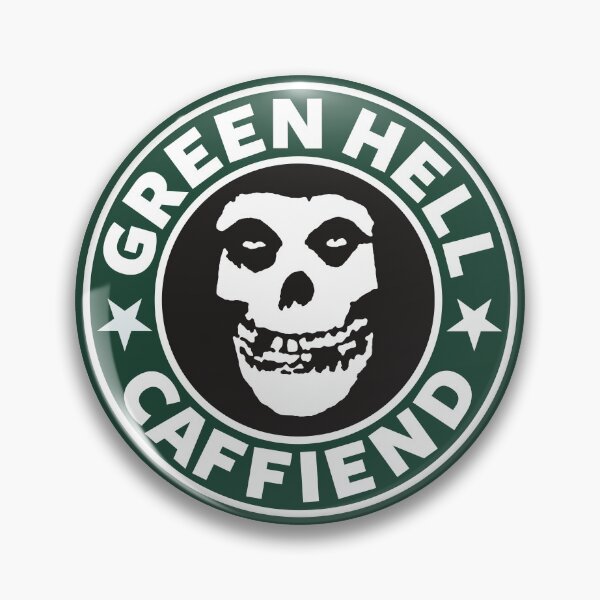 Artikelvorschau, The Crimson Ghost Vintage B Movie Green Hell Punk Rock Coffee Fiend Parodie Grafik entworfen und verkauft von wmxdesign.
