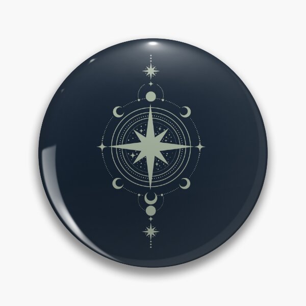 Item preview,  Celestial Compass Minimalist Mystic Star Map - Salvia designed and sold by ElineStudio.