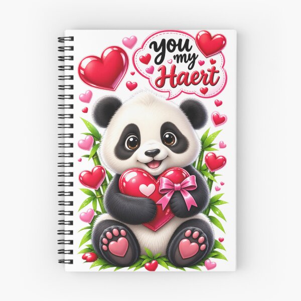 Item preview, cute panda (you my haert) t shirt  designed and sold by everyone cloth house.