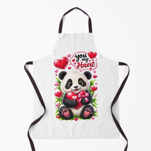 Item preview, cute panda (you my haert) t shirt designed and sold by everyone cloth house.