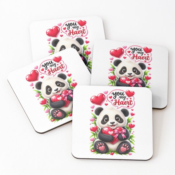 Item preview, cute panda (you my haert) t shirt  designed and sold by everyone cloth house.