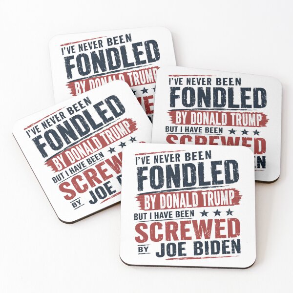 Item preview, I've Never Been Fondled By Donald Trump But I Have Been Screwed By Joe Biden Anti Biden Pro Trump Conservative Republican designed and sold by RetroMini2026.