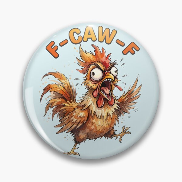 Item preview, Angry Screaming Rooster Crazy Cartoon Chicken Art designed and sold by chriswo-design.
