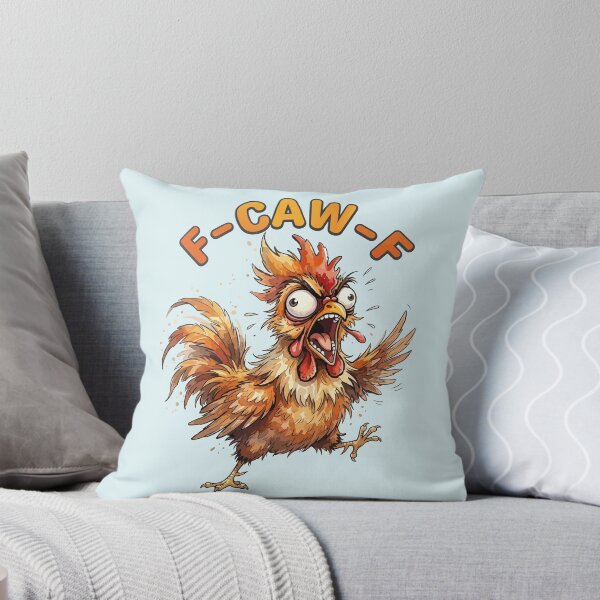 Item preview, Angry Screaming Rooster Crazy Cartoon Chicken Art designed and sold by chriswo-design.