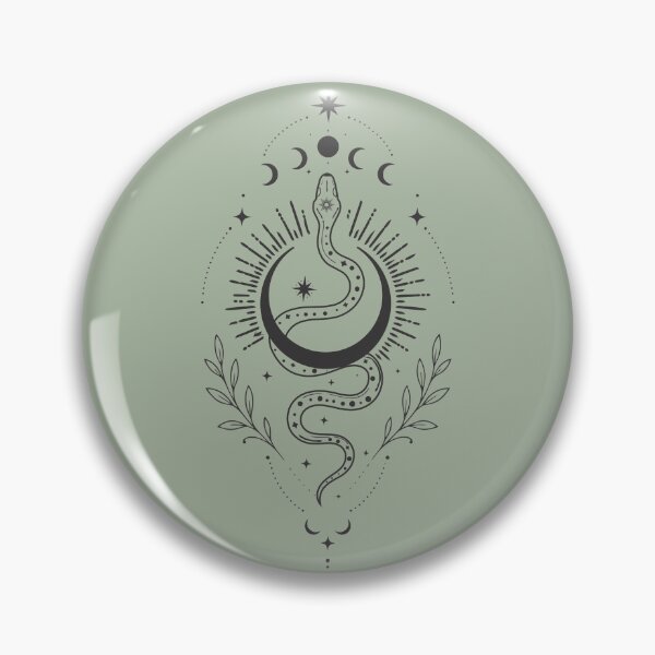 Item preview, Celestial Serpent Mystic Boho Fine Line Art designed and sold by ElineStudio.