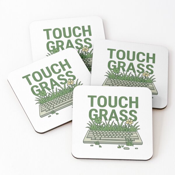 Item preview, Touch Grass — Funny Internet & Gaming Meme Design designed and sold by Tipsy24.