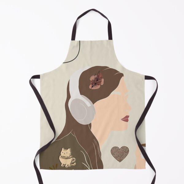 Item preview, Cozy Cafe Girl Coffee Aesthetic Illustration designed and sold by EMANÉ..